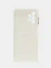 Белый чехол силиконовый на Samsung Galaxy A13 4G (Самсунг Галакси А13), с защитой камеры