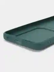 Тёмно-зелёный чехол силиконовый на Samsung Galaxy A13 4G (Самсунг Галакси А13), с защитой камеры
