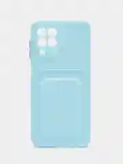 Голубой силиконовый чехол для Samsung Galaxy M33 5G (Самсунг Галакси М33 5Ж), матовый