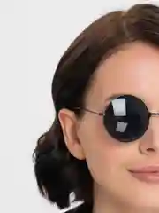 Черный круглые солнцезащитные очки