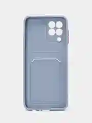 Синий меланж силиконовый чехол для Samsung Galaxy M33 5G (Самсунг Галакси М33 5Ж), матовый