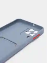 Синий меланж силиконовый чехол для Samsung Galaxy M33 5G (Самсунг Галакси М33 5Ж), матовый