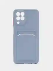 Синий меланж силиконовый чехол для Samsung Galaxy M33 5G (Самсунг Галакси М33 5Ж), матовый