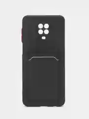 Черный силиконовый чехол для Xiaomi Redmi Note 9S, Note 9 Pro, Note 9 Pro Max (Рэдми Нот 9с)