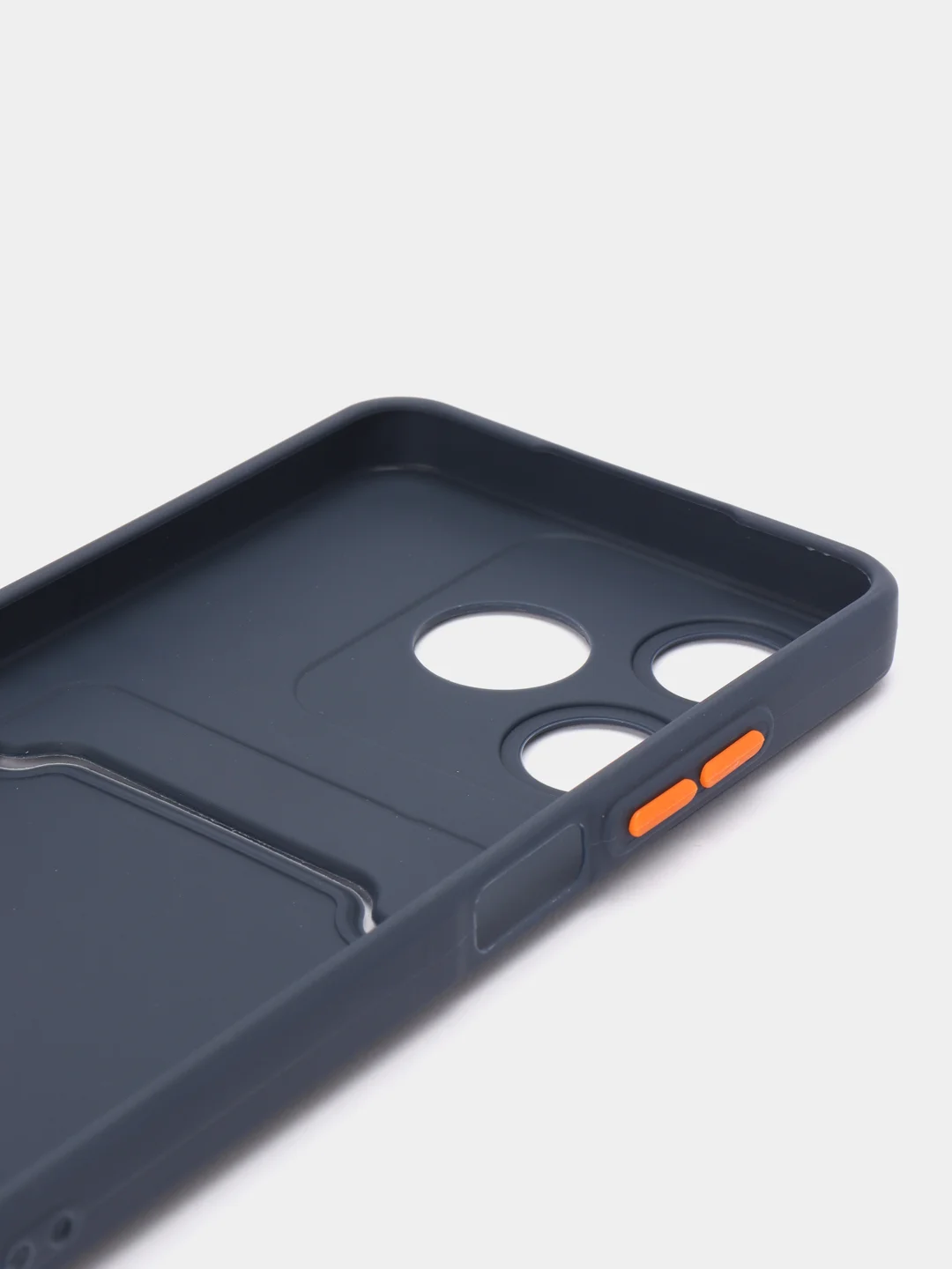 Синий меланж чехол для Tecno Spark 10/Spark 10C (Техно Спарк 10/10С), с карманом для карт