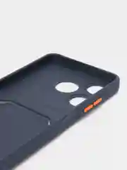 Синий меланж чехол для Tecno Spark 10/Spark 10C (Техно Спарк 10/10С), с карманом для карт