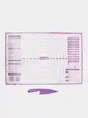 Коврик силиконовый антипригарный для выпечки, теста Подарок пластиковый нож Daswerk 608425