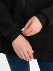 Черный зип худи