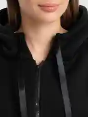 Черный зип худи