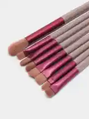 Бордовый набор кистей для макияжа, 13 штук