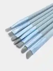 Голубой набор кистей для макияжа, 13 штук
