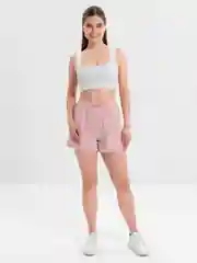 Розовый шорты женские, повседневные, из хлопка