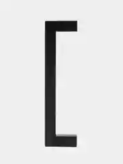 Ручка скоба SQUARE CAPPIO, нержавеющая сталь, м/о 128 мм, цвет черный