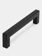 Ручка скоба SQUARE CAPPIO, нержавеющая сталь, м/о 128 мм, цвет черный