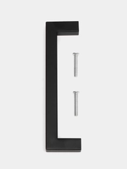 Ручка скоба SQUARE CAPPIO, нержавеющая сталь, м/о 128 мм, цвет черный