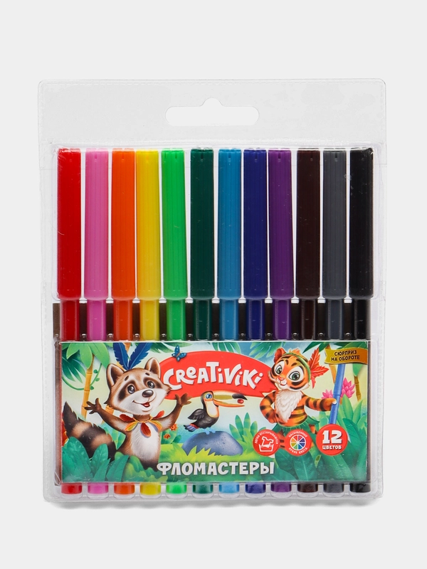 Цветные фломастеры для рисования CREATIVIKI
