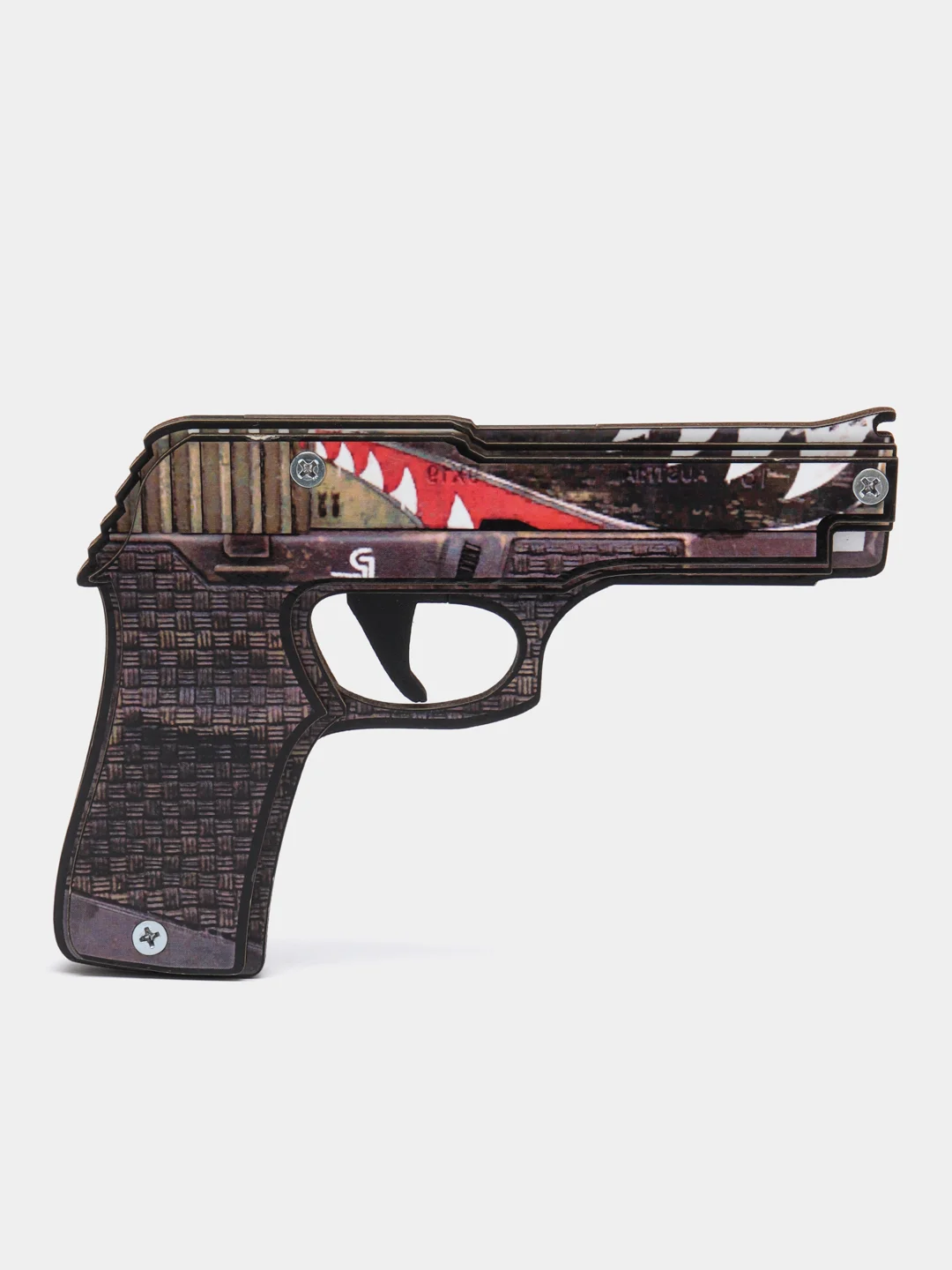 Хаки пистолет резинкострел из игры CS GO, деревянный