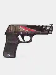 Хаки пистолет резинкострел из игры CS GO, деревянный