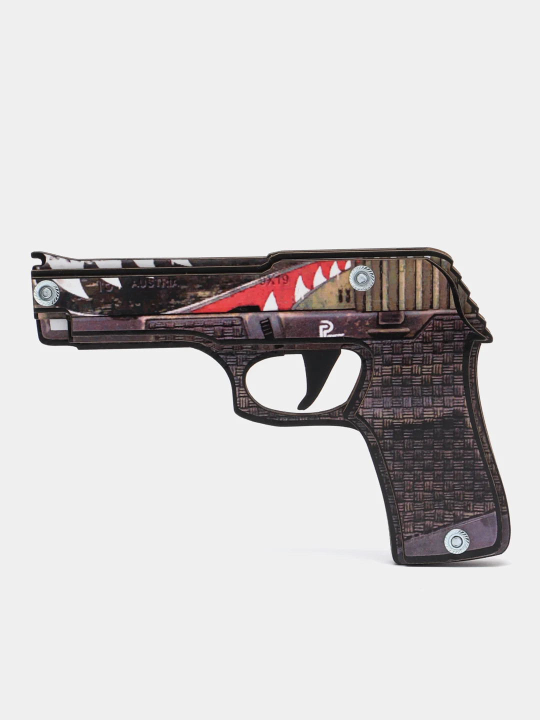 Хаки пистолет резинкострел из игры CS GO, деревянный