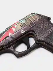 Хаки пистолет резинкострел из игры CS GO, деревянный