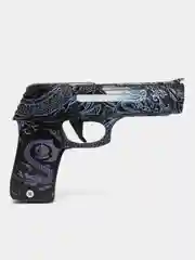 Серый пистолет резинкострел из игры CS GO, деревянный