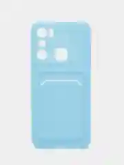 Голубой силиконовый чехол для Infinix Hot 20i (Инфиникс Хот 20ай)
