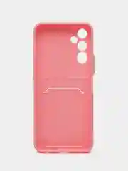 Пудровый силиконовый чехол для Tecno Pova 4, Пова 4, c отсеком для карт, прозрачный