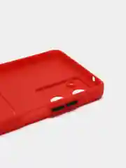 Красный силиконовый чехол для Realme 10 4G, c отсеком для карт