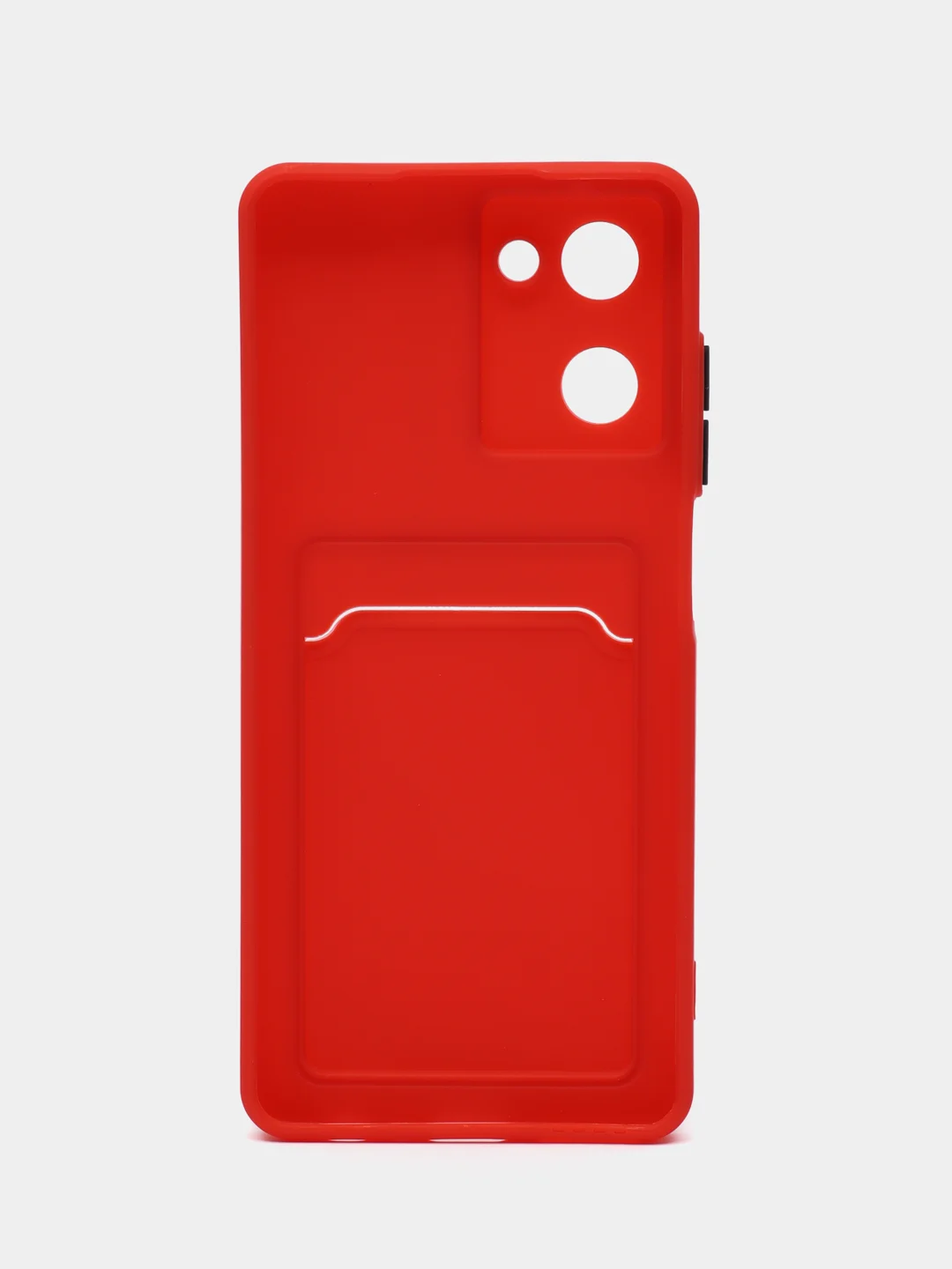 Красный силиконовый чехол для Realme 10 4G, c отсеком для карт