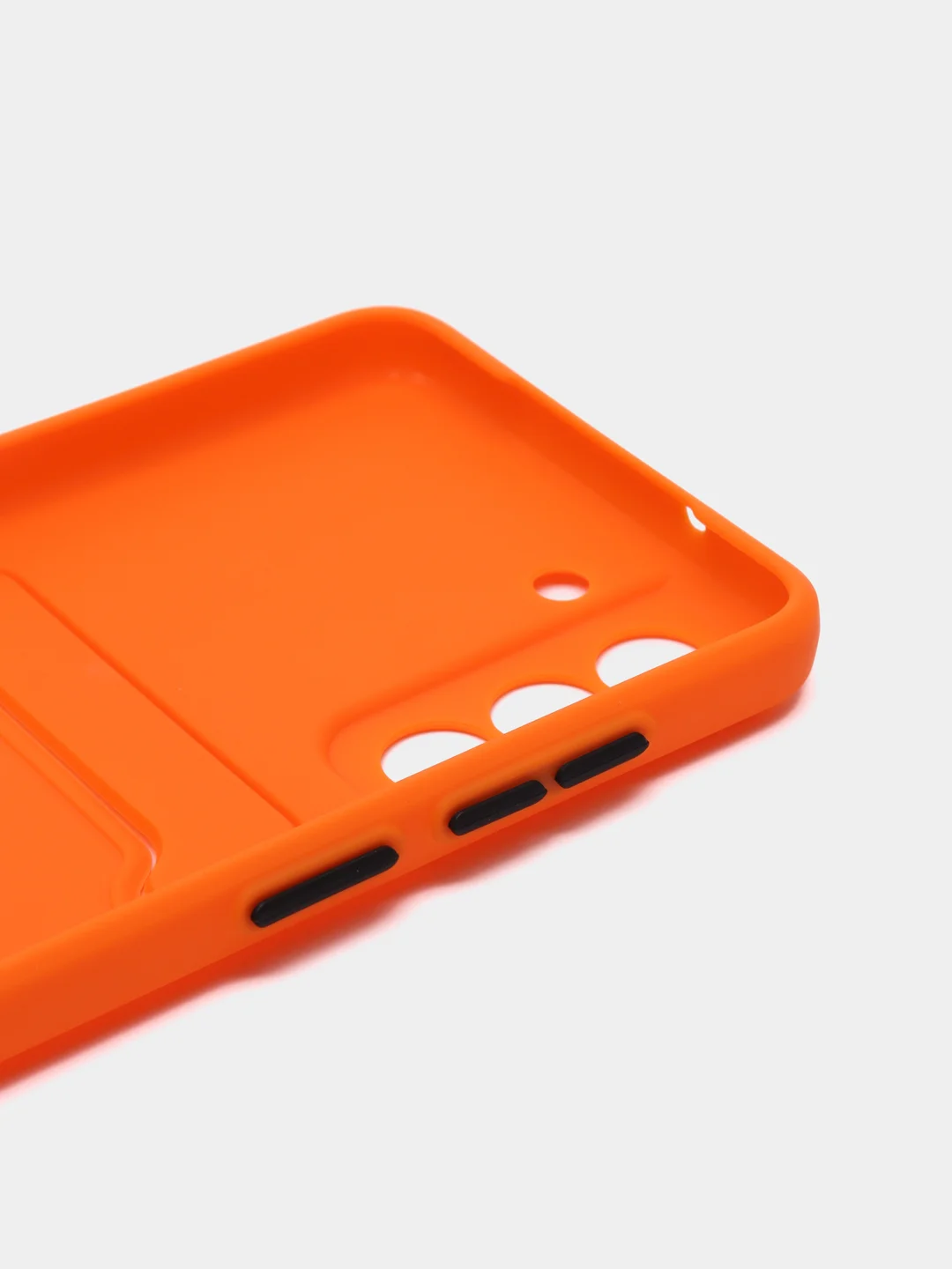 Оранжевый чехол для Samsung Galaxy S21 FE, S21FE (Самсунг Галакси С21 ФЕ, С21ФЕ), силиконовый
