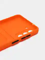 Оранжевый чехол для Samsung Galaxy S21 FE, S21FE (Самсунг Галакси С21 ФЕ, С21ФЕ), силиконовый