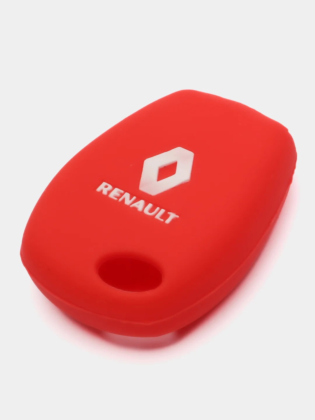 Красный силиконовый чехол на ключ Renault