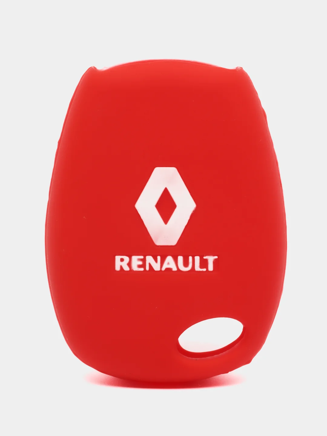 Красный силиконовый чехол на ключ Renault
