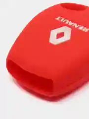 Красный силиконовый чехол на ключ Renault