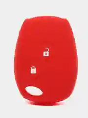 Красный силиконовый чехол на ключ Renault