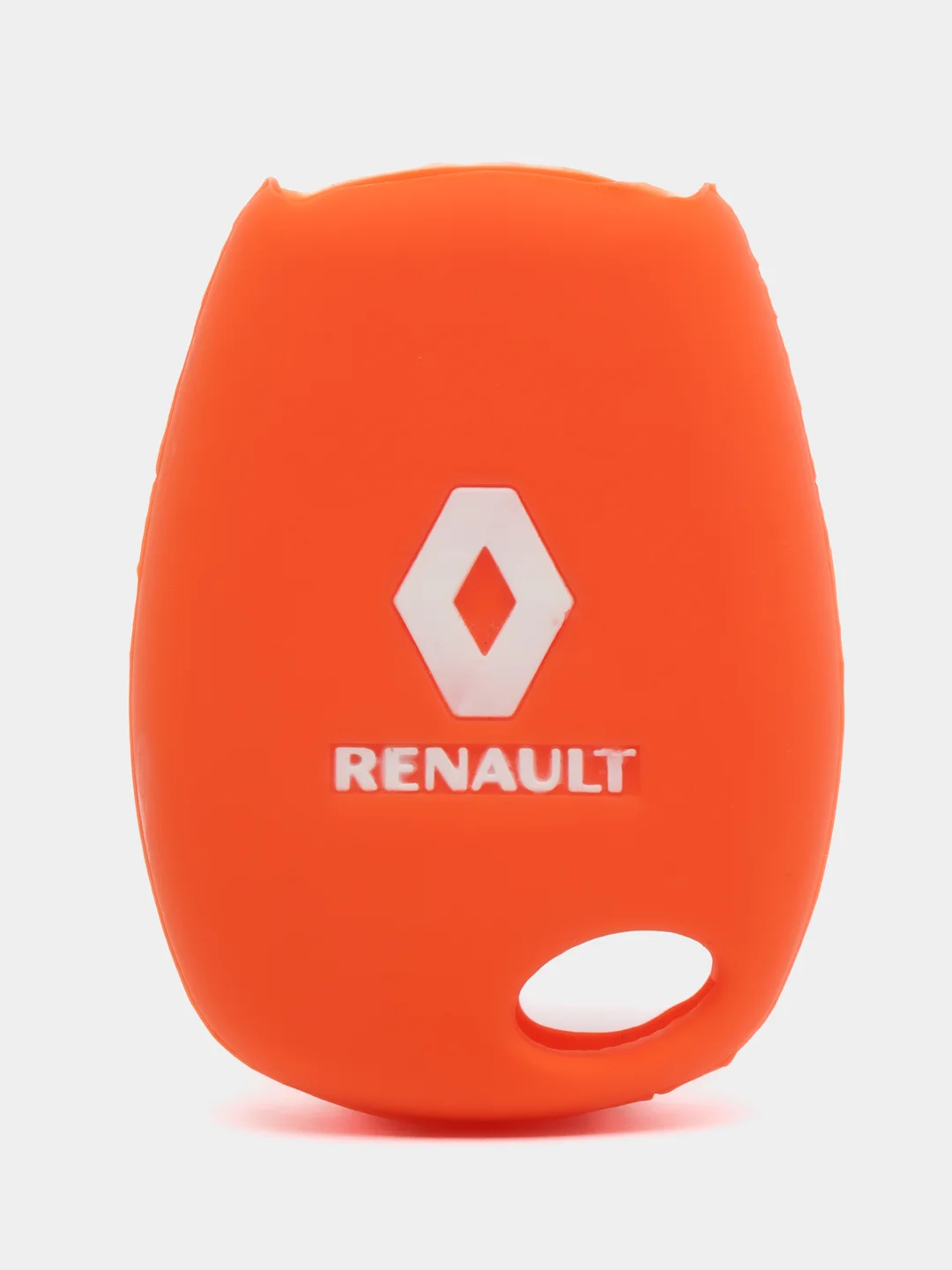 Оранжевый силиконовый чехол на ключ Renault