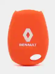 Оранжевый силиконовый чехол на ключ Renault