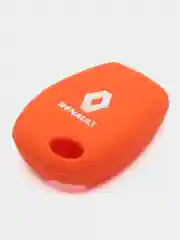 Оранжевый силиконовый чехол на ключ Renault