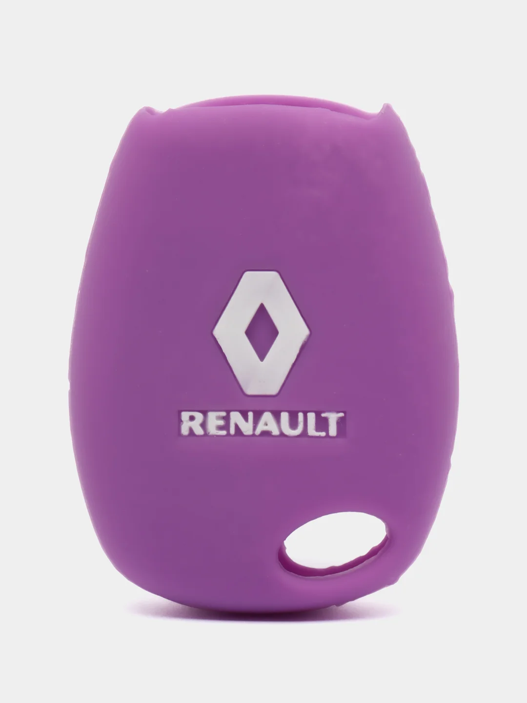 Фиолетовый силиконовый чехол на ключ Renault