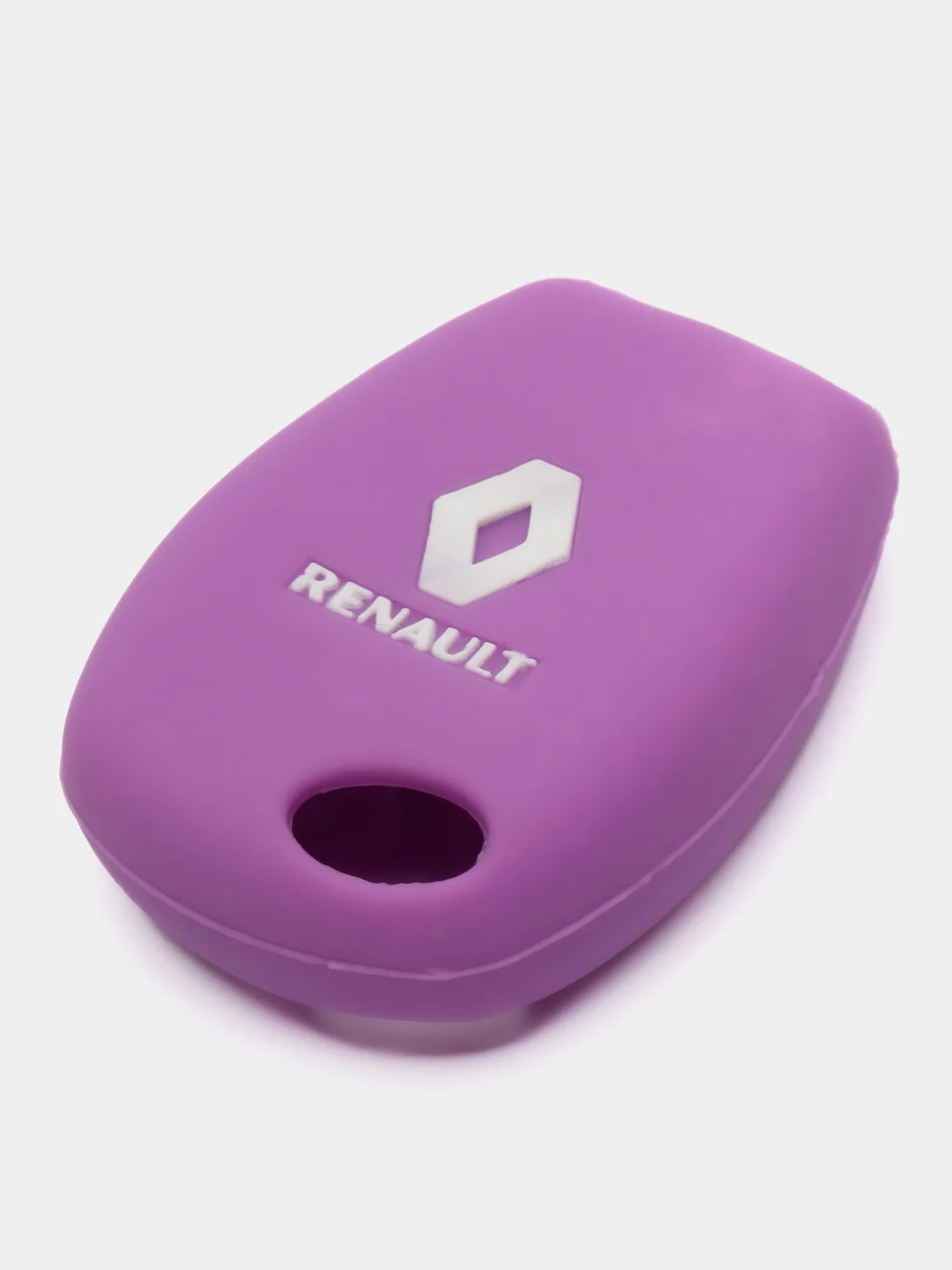 Фиолетовый силиконовый чехол на ключ Renault