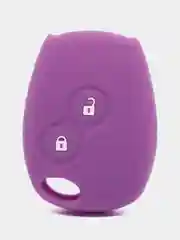 Фиолетовый силиконовый чехол на ключ Renault