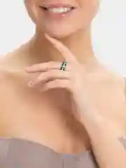 Синий кольцо стальное