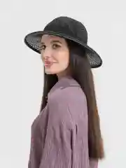 Черный шляпа женская летняя