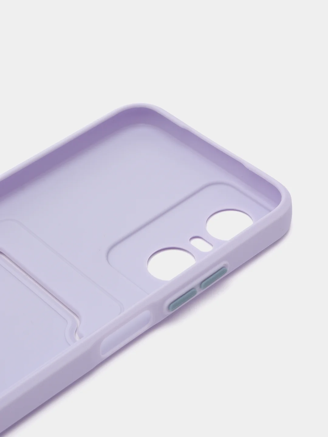 Лавандовый силиконовый чехол для Tecno POP 6 Pro (Техно Поп 6 Про), прозрачный