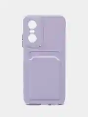 Лавандовый силиконовый чехол для Tecno POP 6 Pro (Техно Поп 6 Про), прозрачный