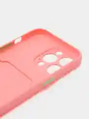 Пудровый чехол для iPhone 13 Pro (Айфон 13 Про), силиконовый, с защитой камеры