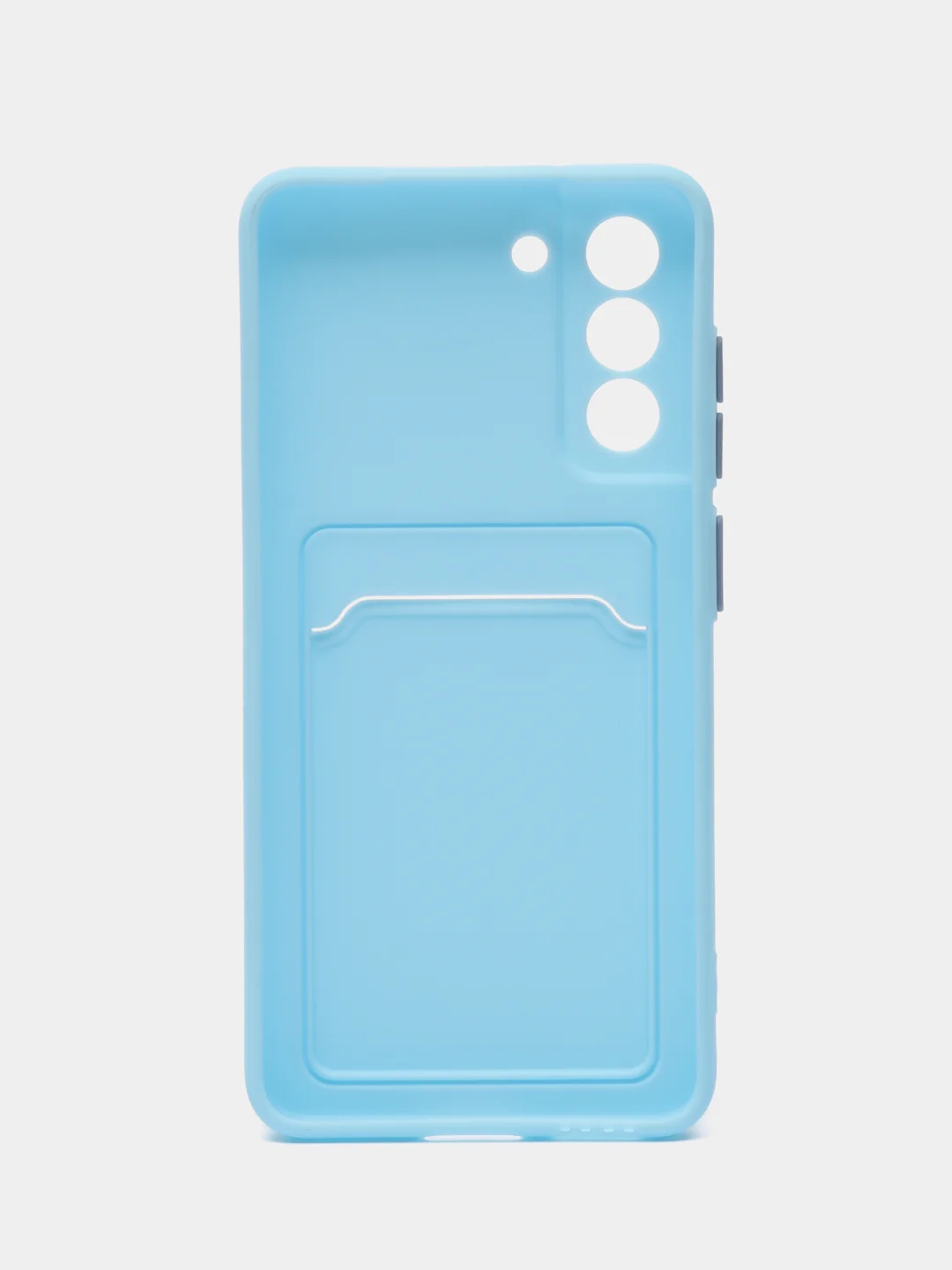 Голубой чехол для Samsung Galaxy S21 FE, S21FE (Самсунг Галакси С21 ФЕ, С21ФЕ), силиконовый