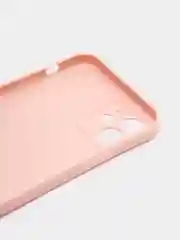 Пудровый чехол для iPhone 12 (Айфон 12), прозрачный, c защитой камеры