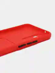 Красный силиконовый чехол для Vivo V23E, S10E 5G, Y75 4G (Виво В23Е, С10Е, У75 4 джи), прозрачный