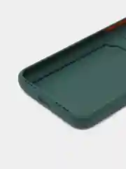 Тёмно-зелёный чехол для iPhone X, XS (Айфон Х, ХС), силиконовый, с защитой камеры